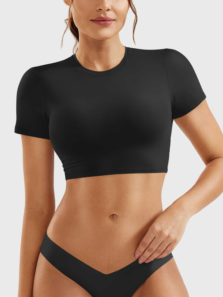 Coline™ | Short Sleeves Crop Top