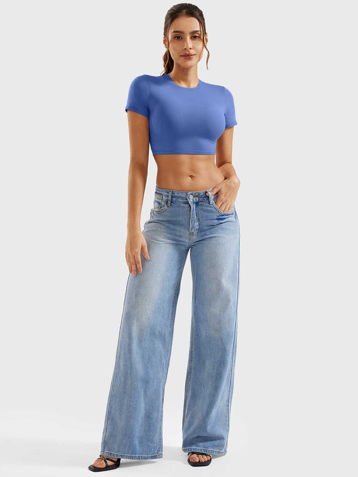 Coline™ | Short Sleeves Crop Top