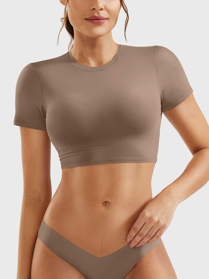 Coline™ | Short Sleeves Crop Top