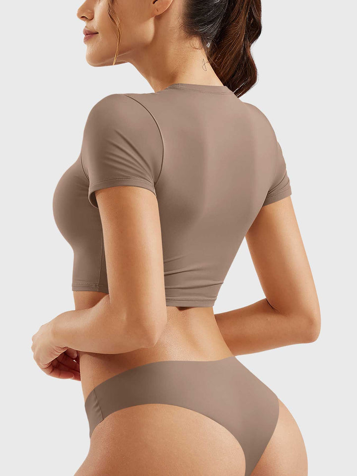 Coline™ | Short Sleeves Crop Top