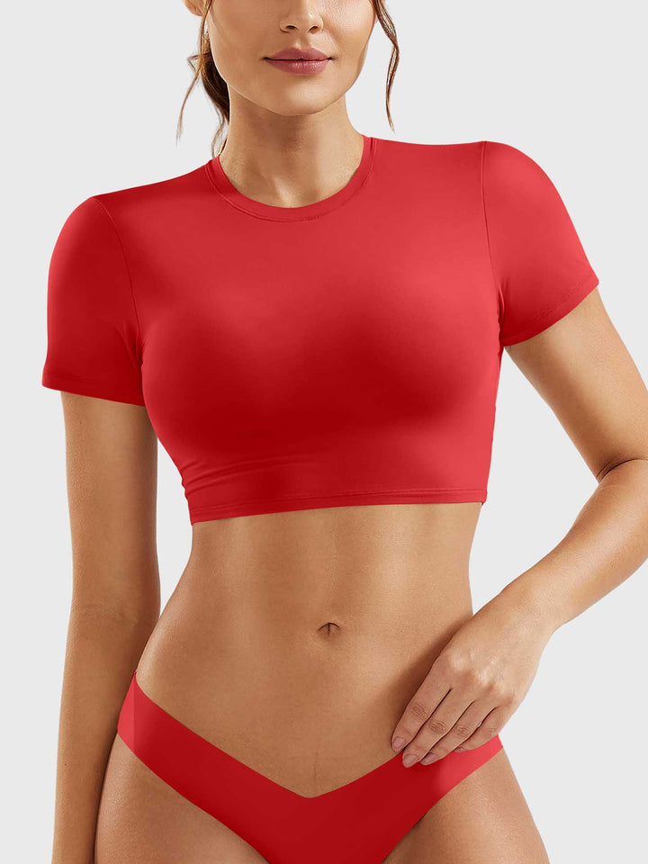 Coline™ | Short Sleeves Crop Top