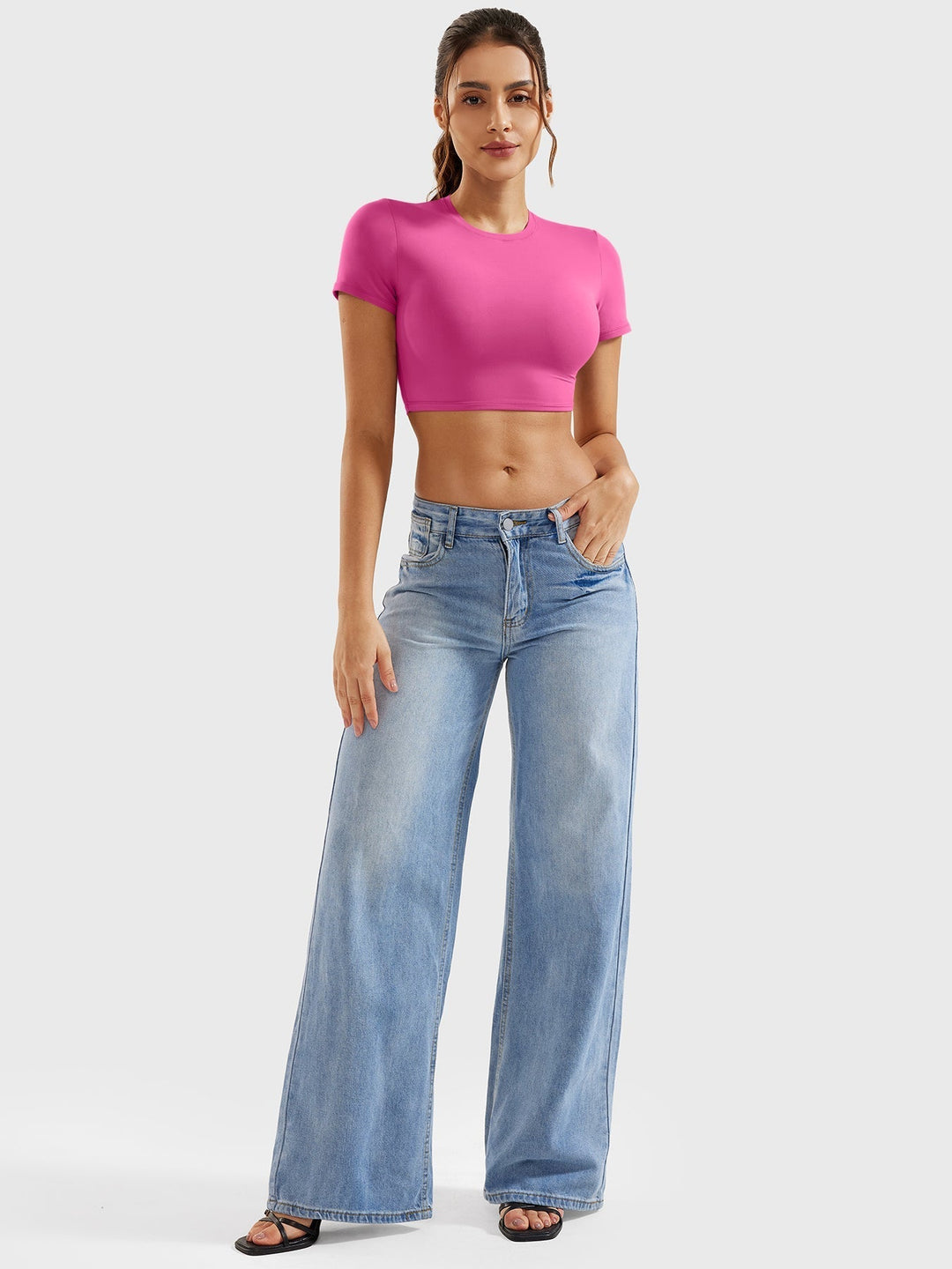 Coline™ | Short Sleeves Crop Top