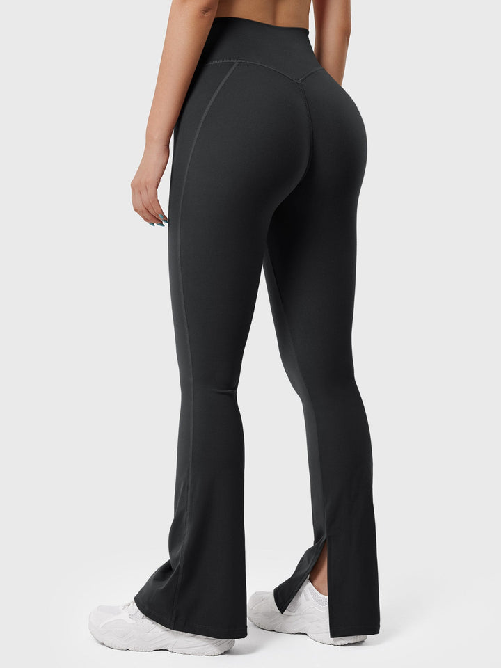 Nasreen™ | Flared Split Hem Leggings