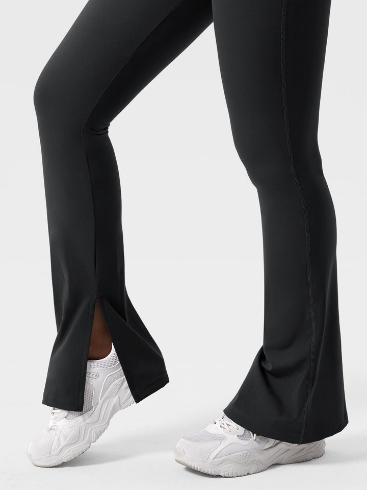 Nasreen™ | Flared Split Hem Leggings