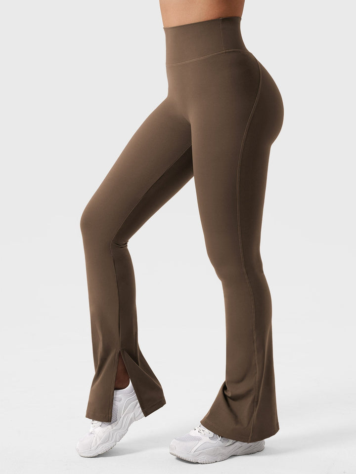 Nasreen™ | Flared Split Hem Leggings
