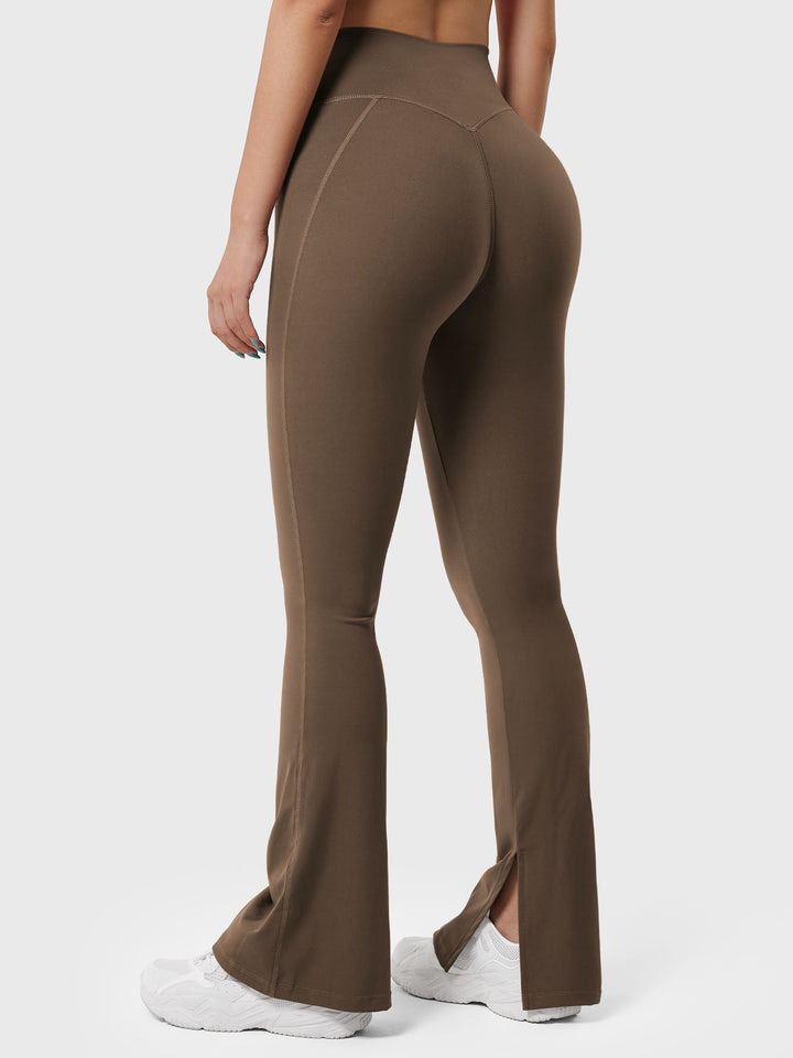 Nasreen™ | Flared Split Hem Leggings