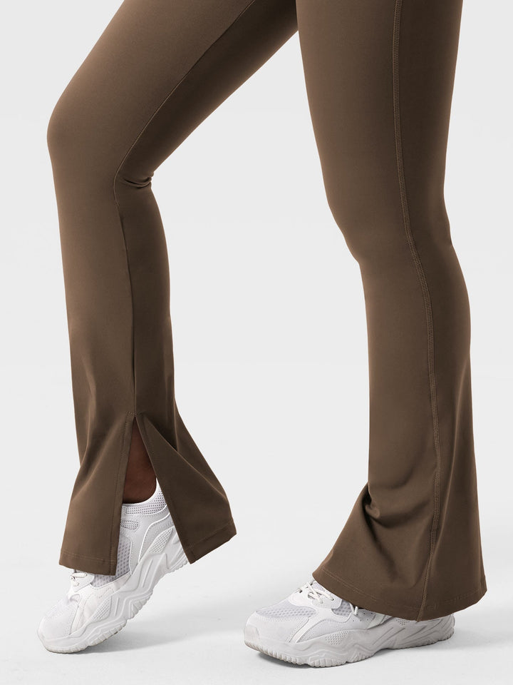 Nasreen™ | Flared Split Hem Leggings