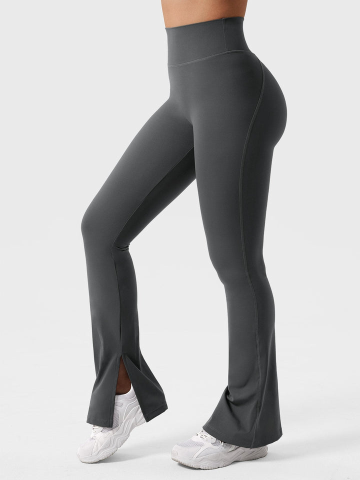 Nasreen™ | Flared Split Hem Leggings