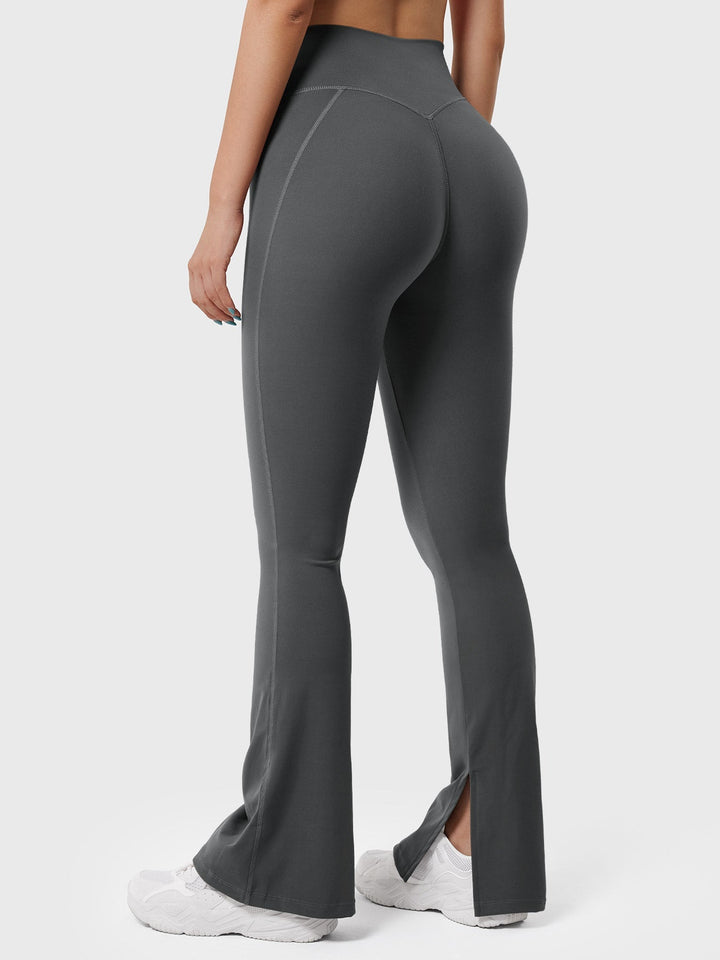 Nasreen™ | Flared Split Hem Leggings