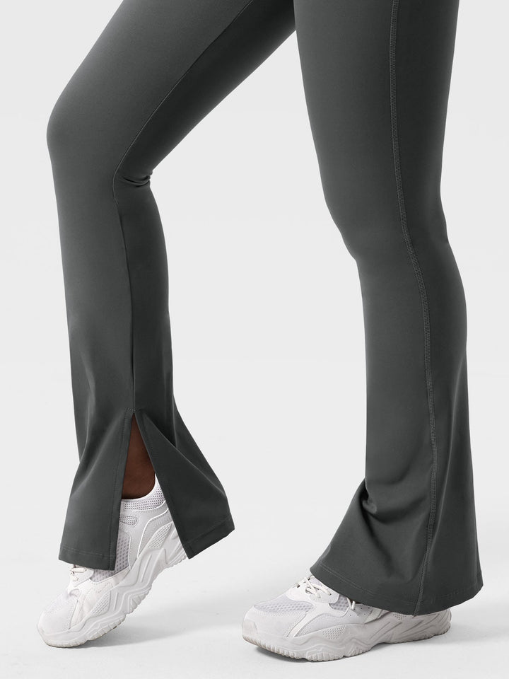 Nasreen™ | Flared Split Hem Leggings